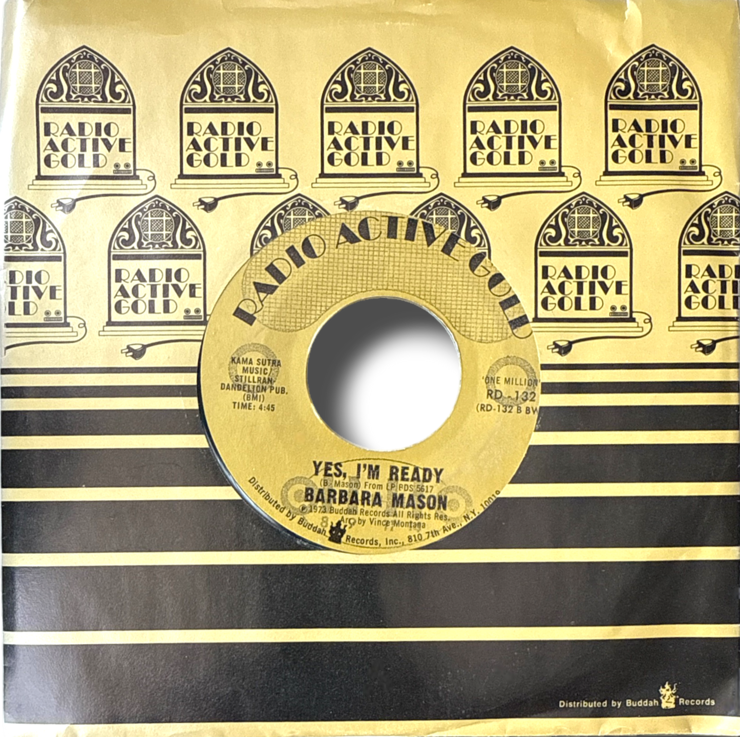 Barbara Mason โ Yes, I'm Ready (1973 Promo 7" Vinyl โ Buddah Records RD-132)