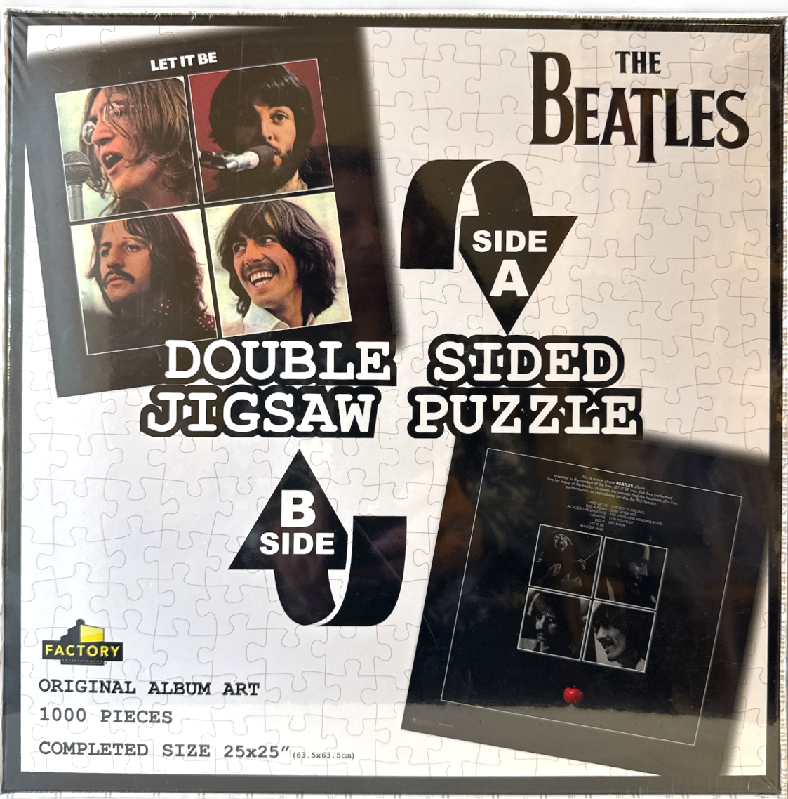 Beatles Let It Be Double-Sided 1000-Piece Puzzle Factory Entertainment NEW USA