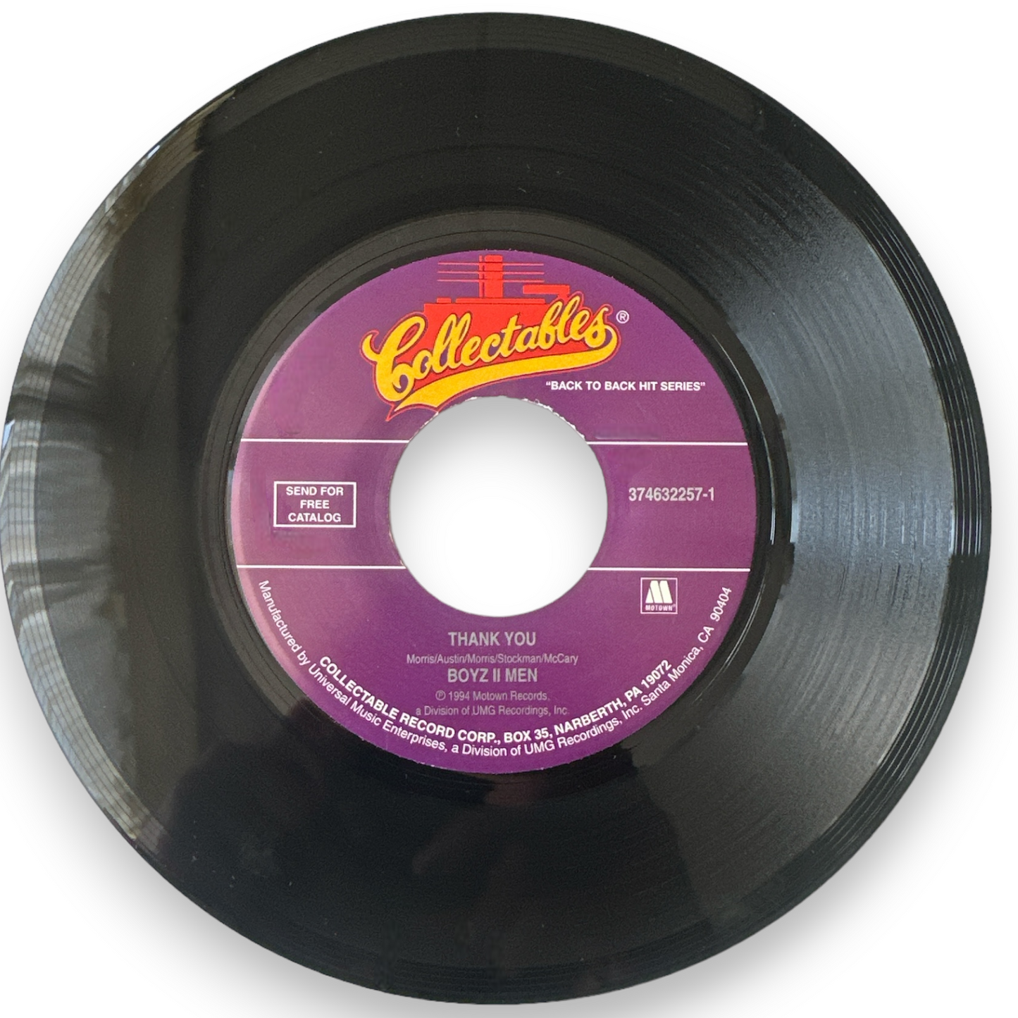 Boyz II Men I'll Make Love To You B/W Thank You (7" Vinyl, 45 RPM)
