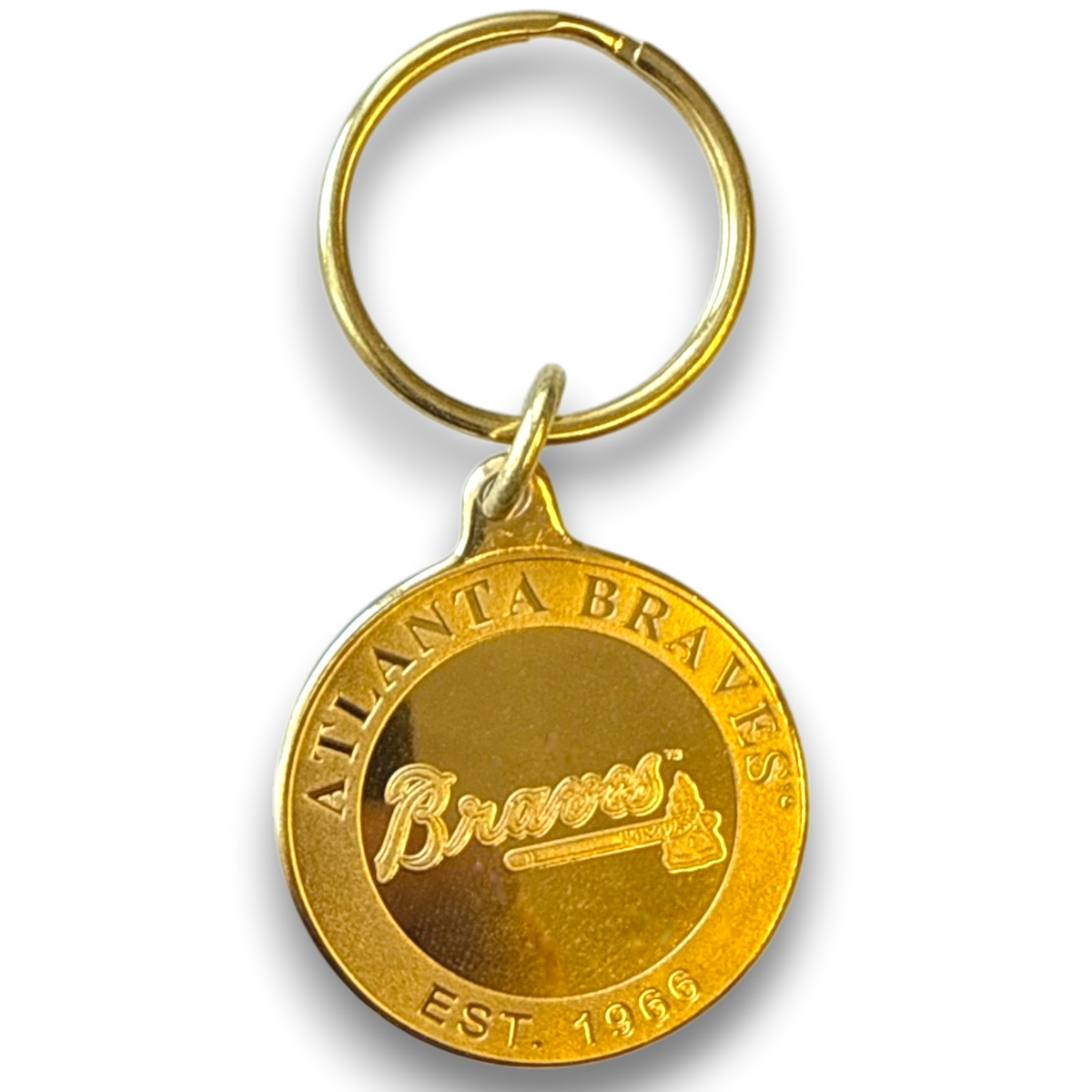 Baseball - Atlanta Braves - Bronze Key Chain - Highland Mint
