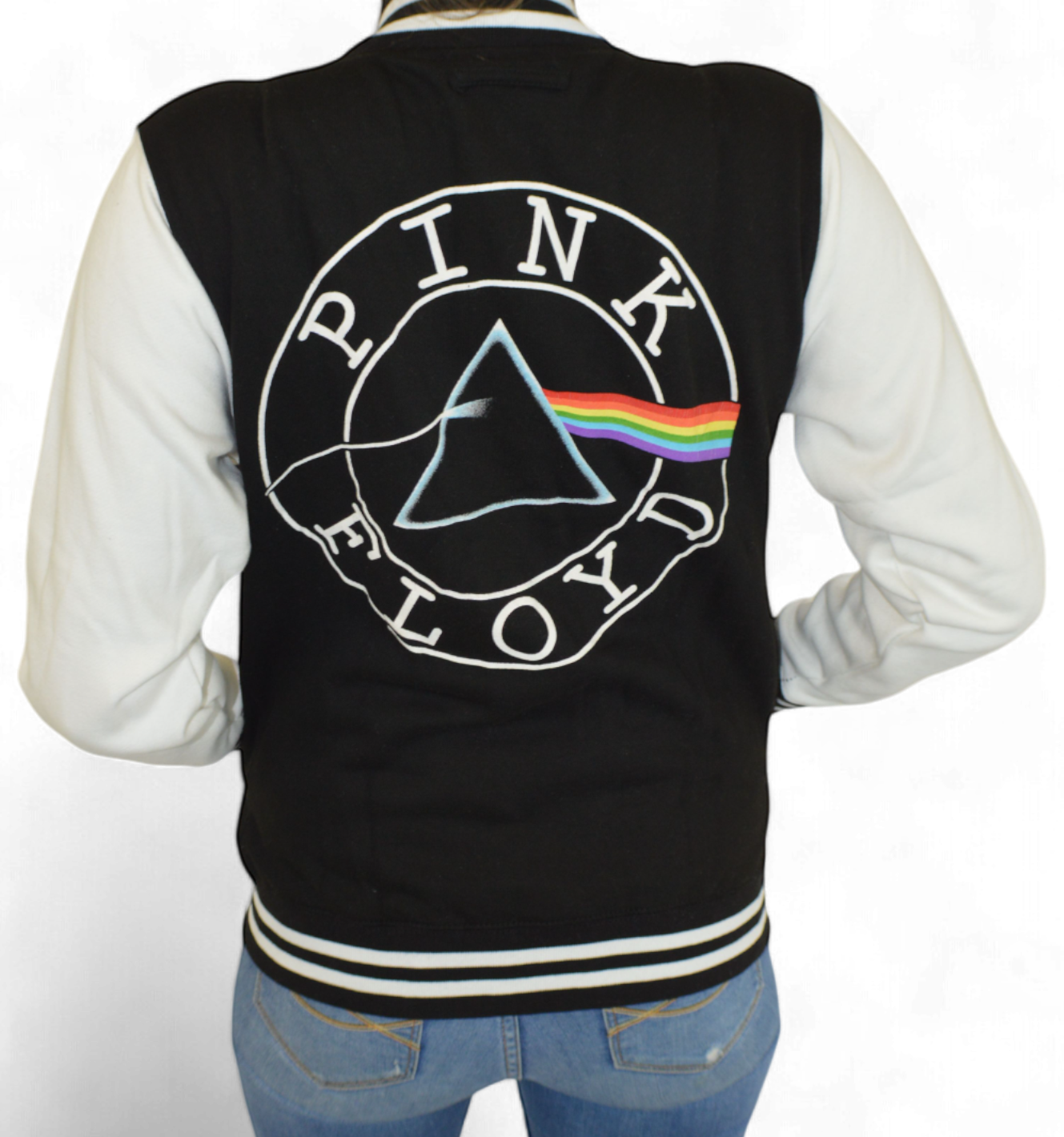 Pink Floyd - Varsity Sweatshirt Jacket - Dark Side Of The Moon - Imported Rock Off UK