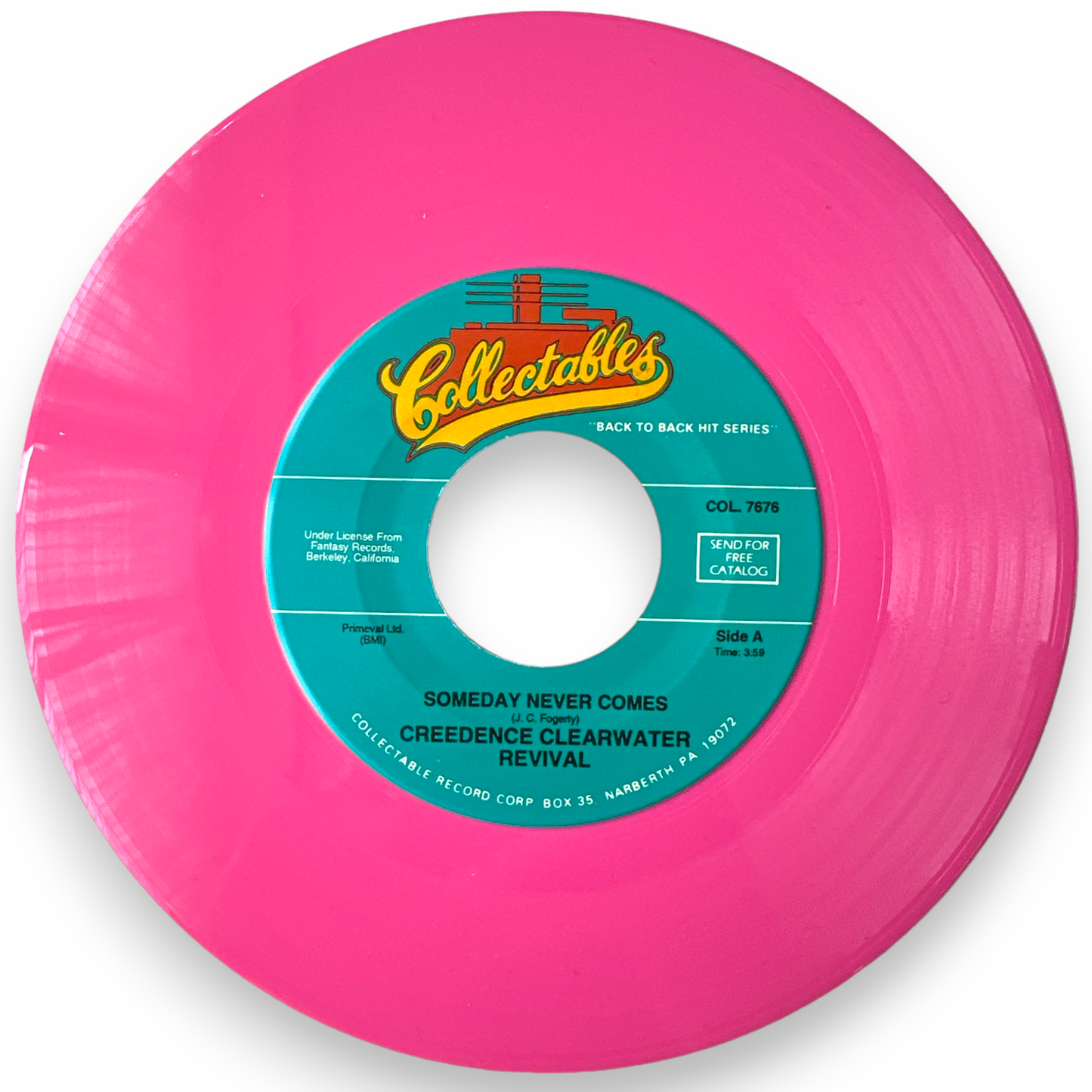Creedence Clearwater Revival - Someday Never Comes ' Tearin' Up The Country - 7" Single Pink Virgin Vinyl