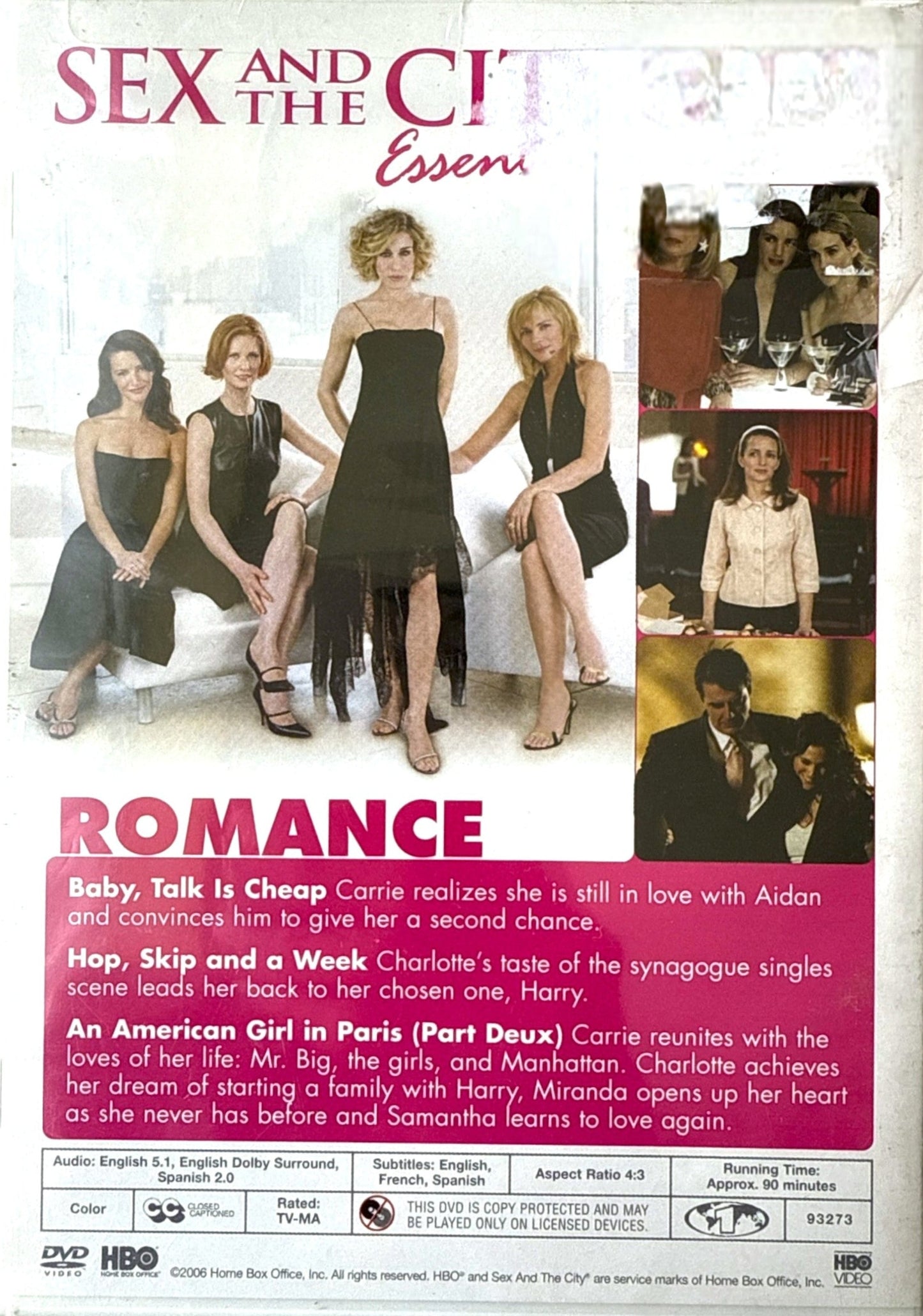 💕 Sex and the City Essentials – The Best of Romance (DVD) Sarah Jessica Parker, Kim Cattrall, Cynthia Nixon, Kristin Davis