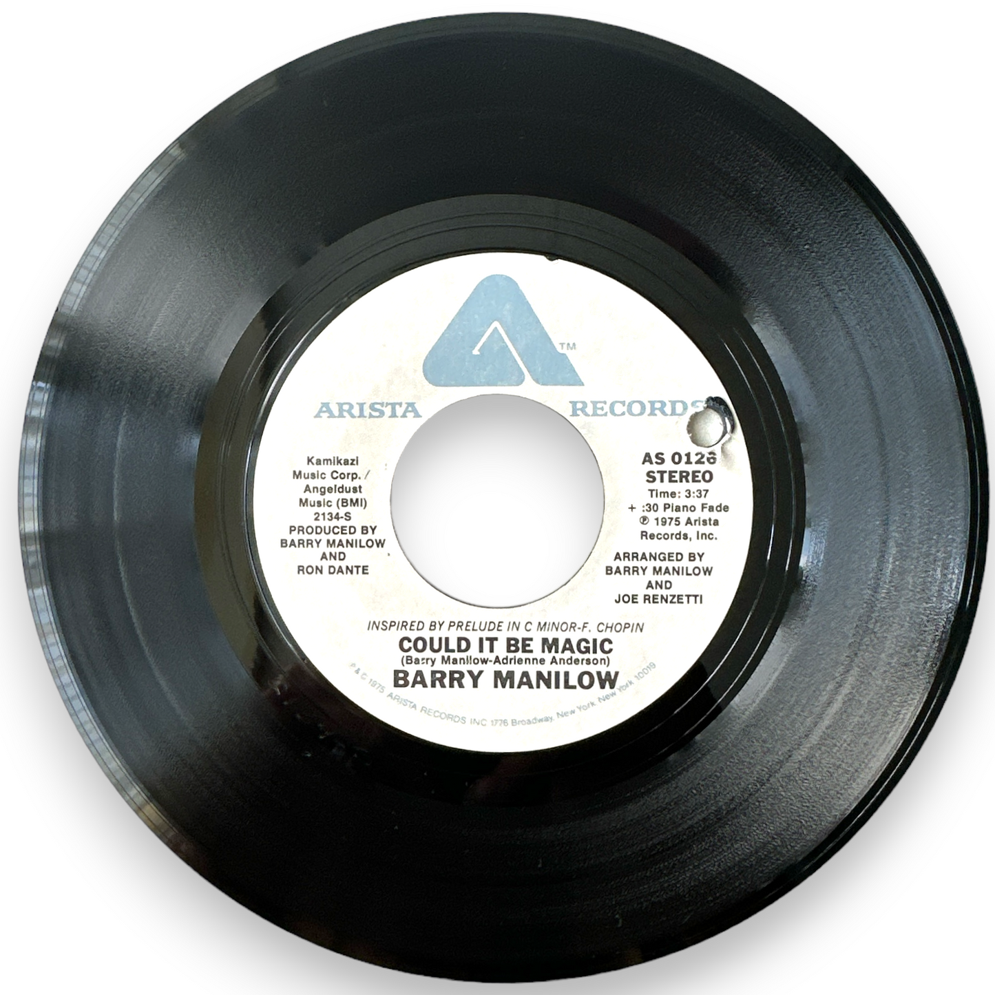 Barry Manilow Could It Be Magic B/W I Am Your Child Promo Copy 7" Single (NEW)