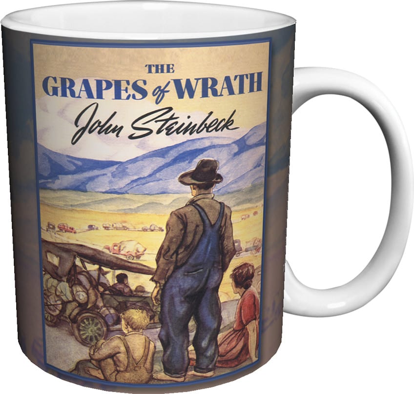 Classic Book Covers - Grapes Of Wrath 11 oz. Boxed Mug