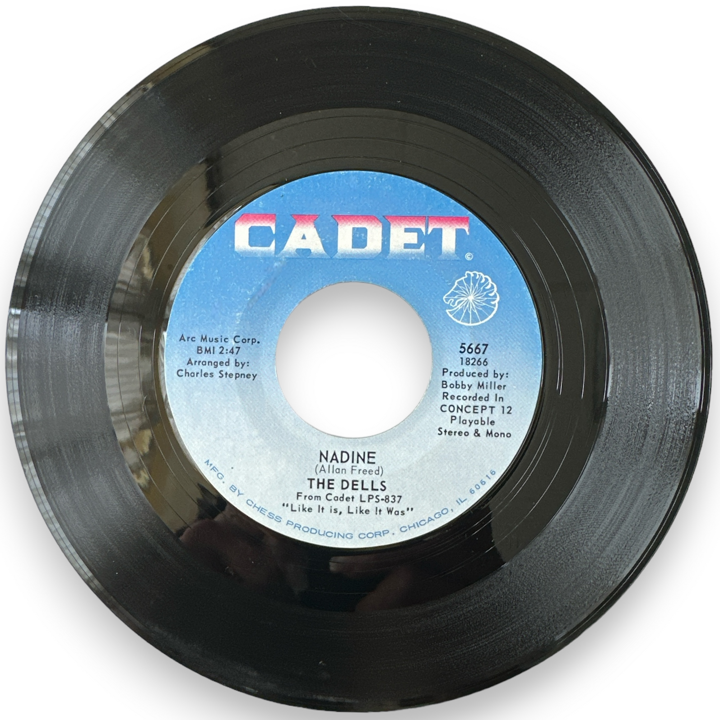 Dells - Open Up My Heart B/W Nadine - 7" Single Cadet 5667 (Brand New)