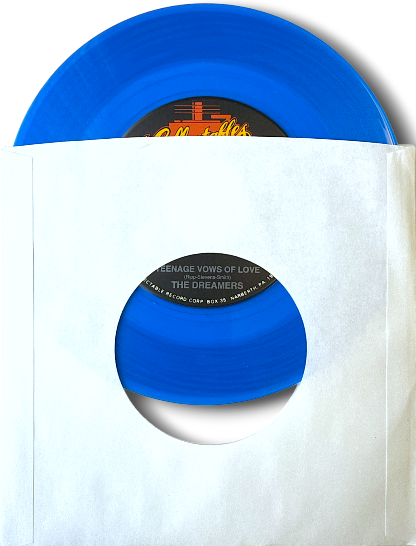 The Dreamers / The Five Stars – "Teenage Vows Of Love" / "Ooh Shucks" – 7" 45 RPM Vinyl Single (Blue Vinyl Reissue)