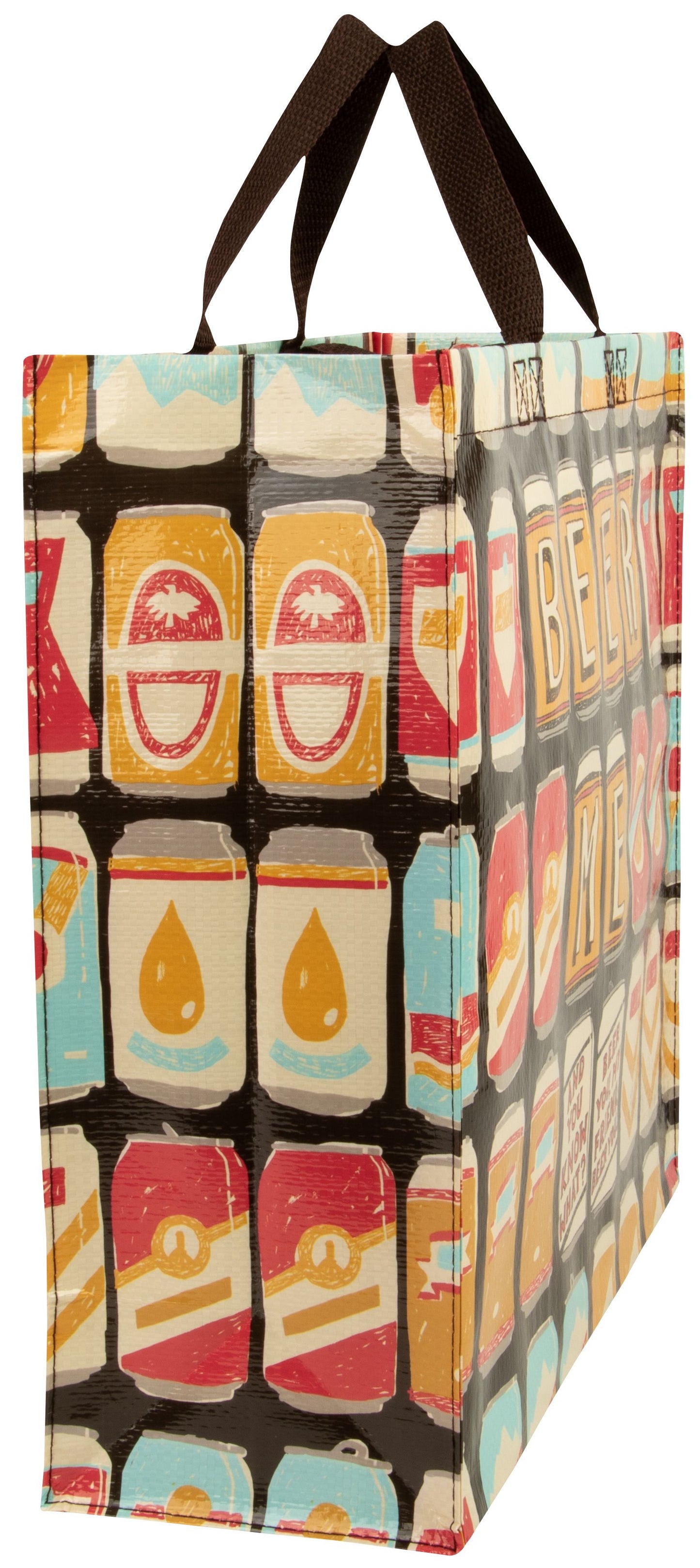 Beer Me - Shopper Tote - 15"h x 16"w x 6"d - Made From 95% Post Consumer Material