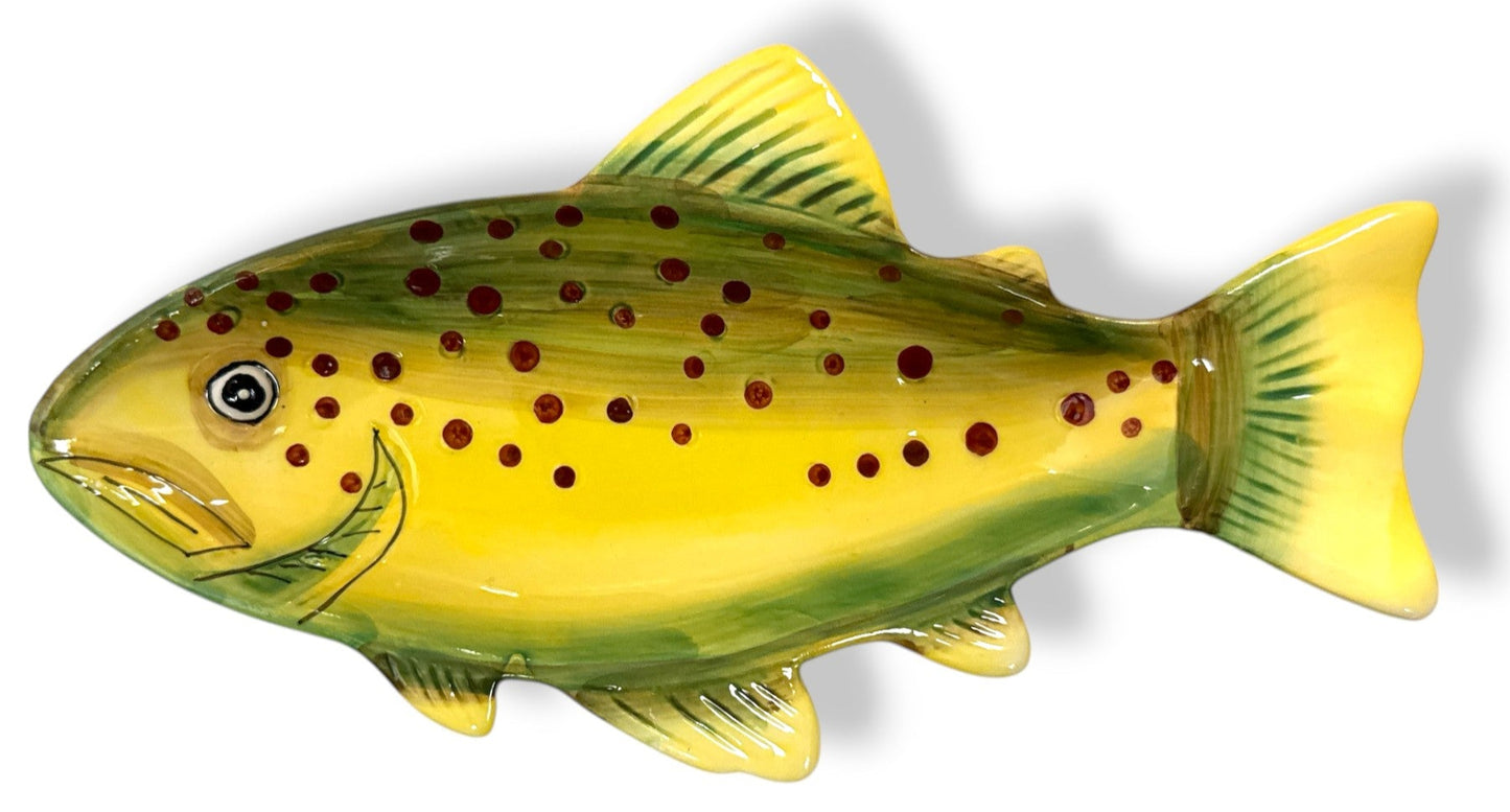 Fish - Spoon Rest Ceramic Hand Painted - From Boston Warehouse