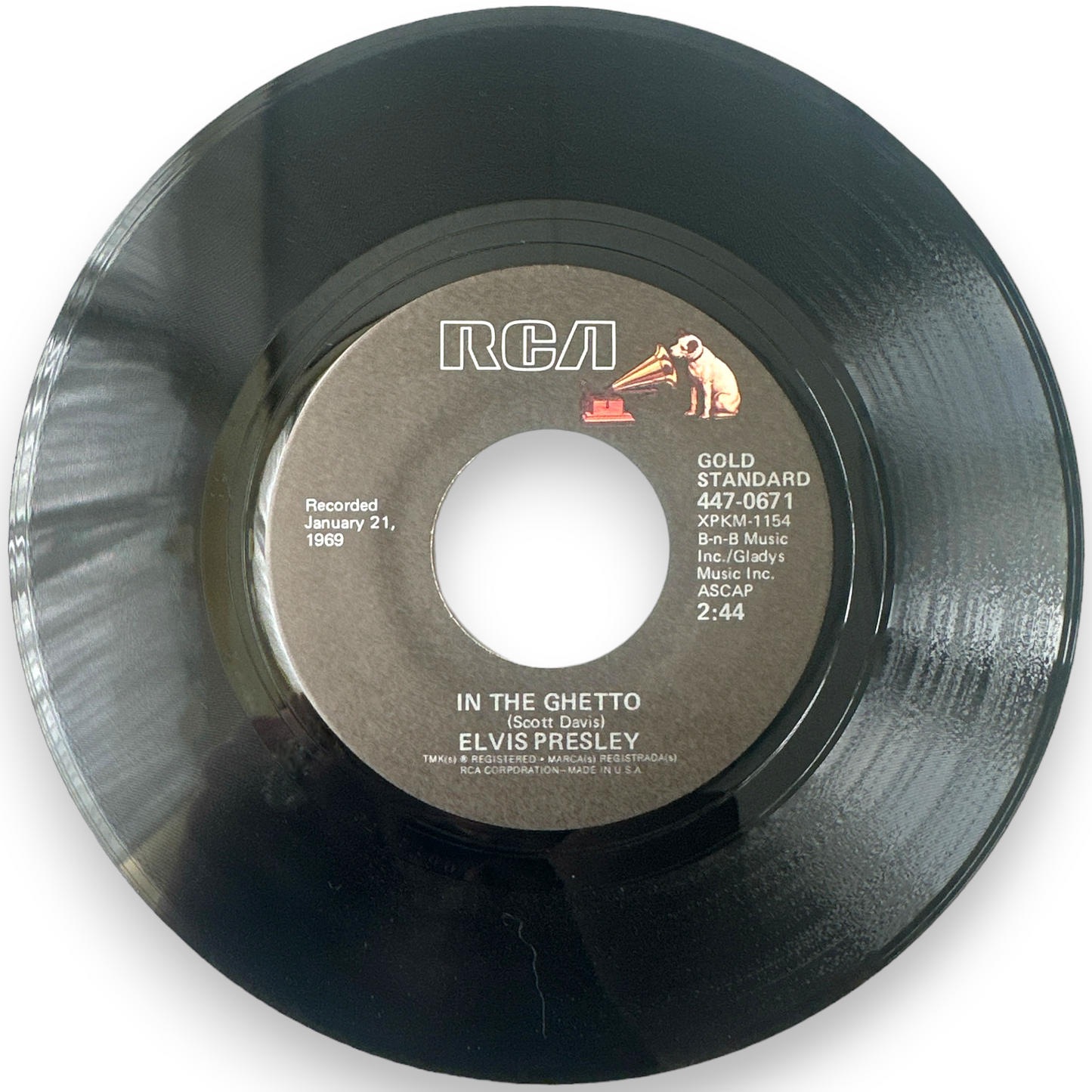 Elvis Presley - 7" Single In The Ghetto B/W Any Day Now (Brand New)