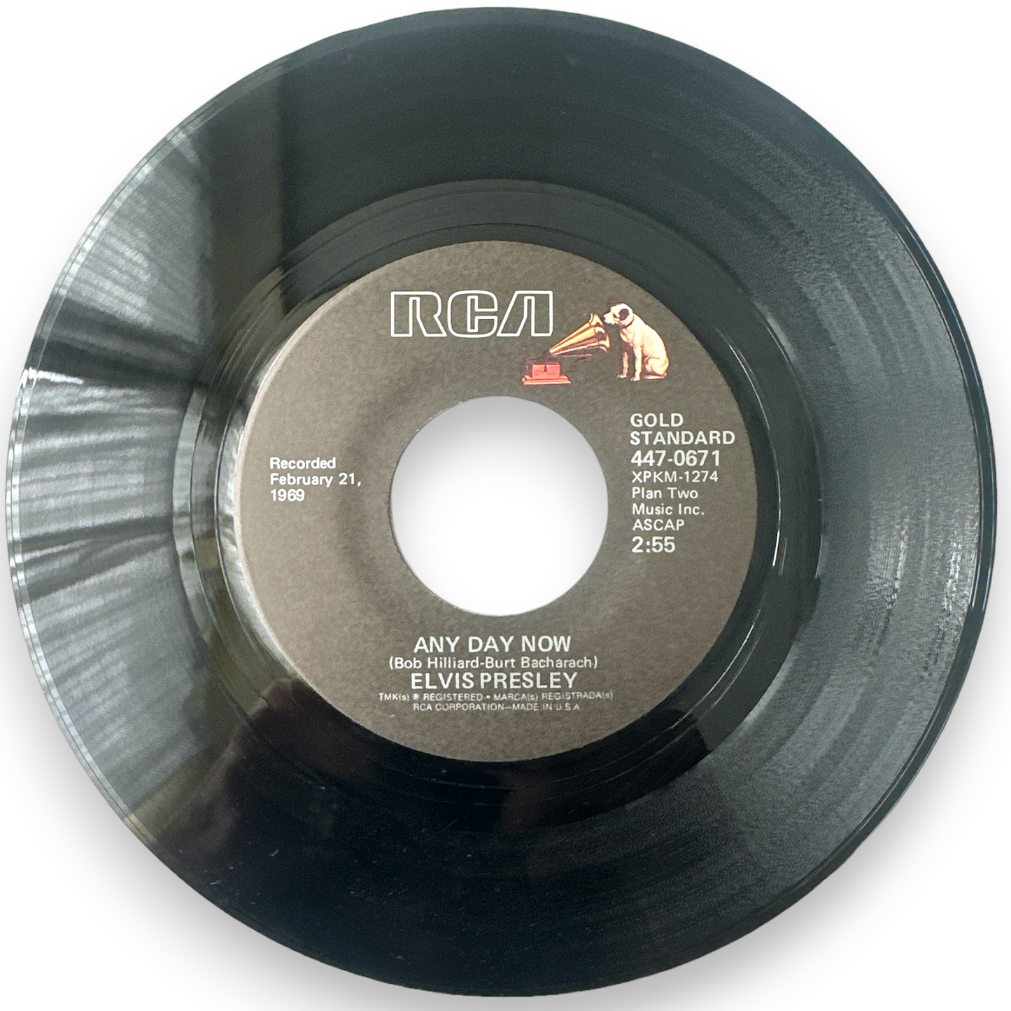 Elvis Presley - 7" Single In The Ghetto B/W Any Day Now (Brand New)