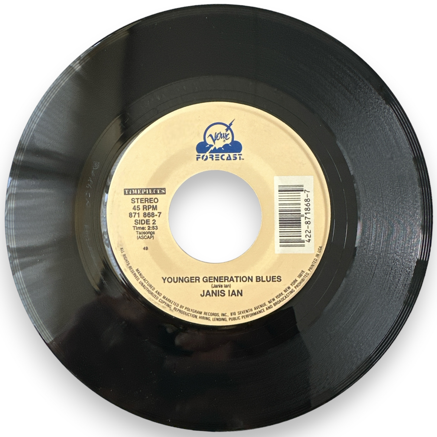 Janis Ian - Society's Child / Younger Generation Blues 7" Single (New)