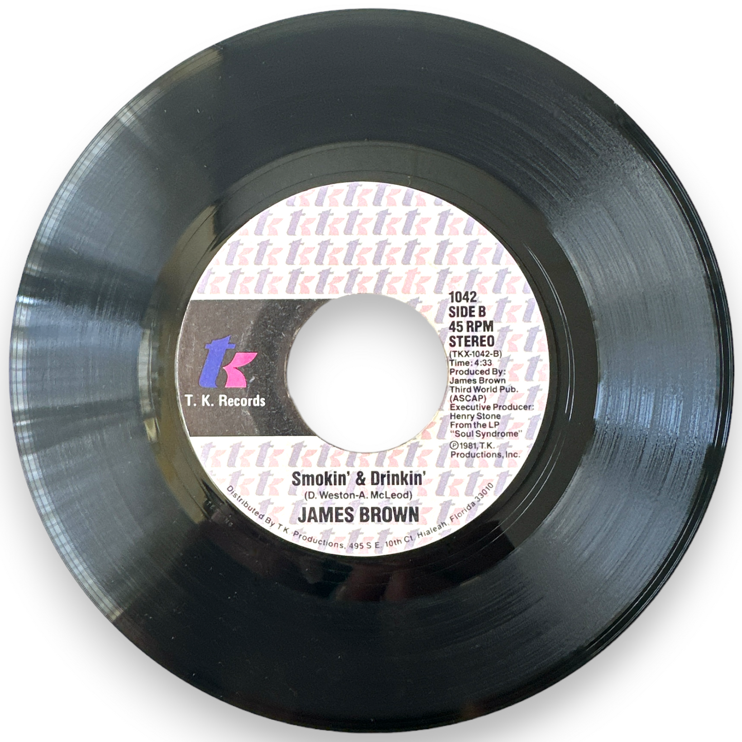 James Brown - Stay With Me B/W Smokin' & Drinkin' 7" Single (NEW)