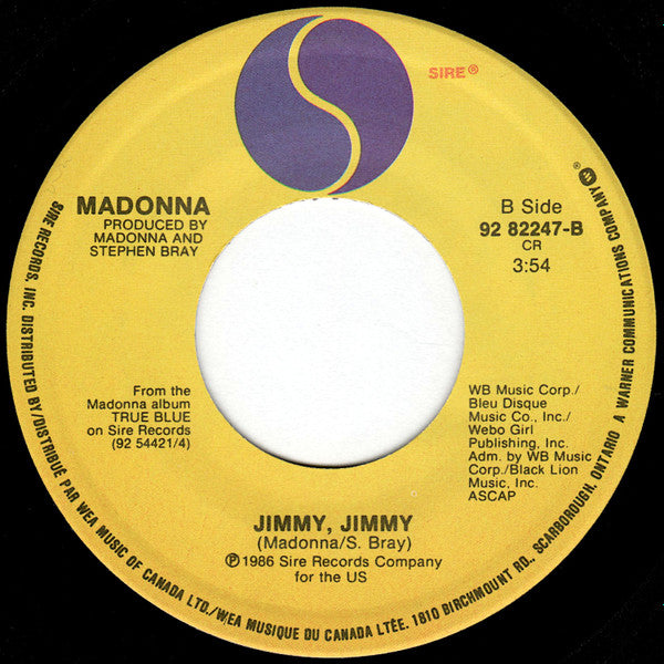 Madonna - Causing A Commotion / Jimmy Jimmy 7" Single (New)