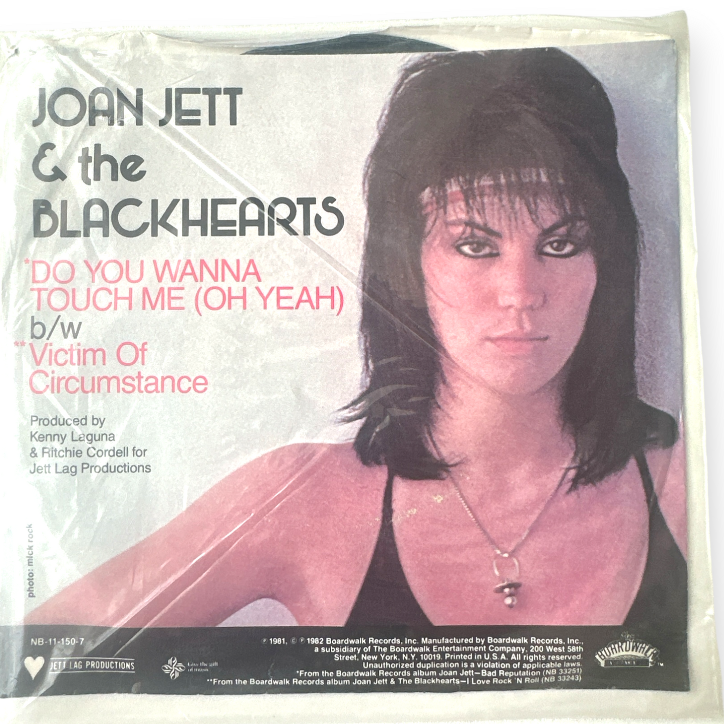 Joan Jet & The Blackhearts - Do You Wanna Touch Me (Oh Yeah) B/W Victim Of Circumstances - 7" Singles (Brand New)