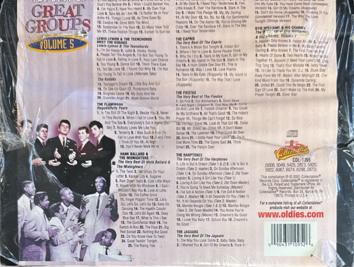 Only the Best of the Great Groups Vol 5 (10-CD Box Set) – Collectables Records NEW