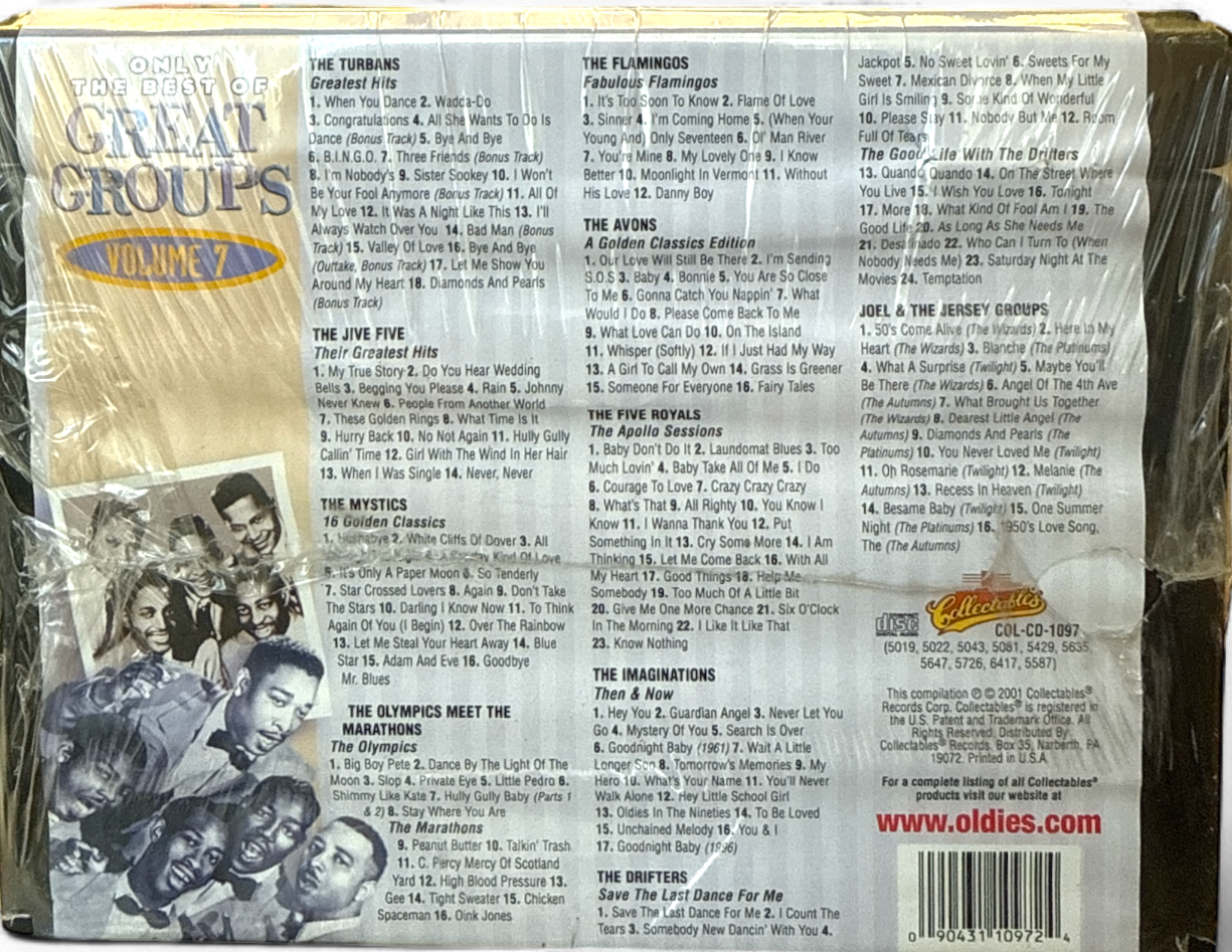 Only the Best of the Great Groups Vol 7 (10-CD Box Set) – Collectables Records NEW