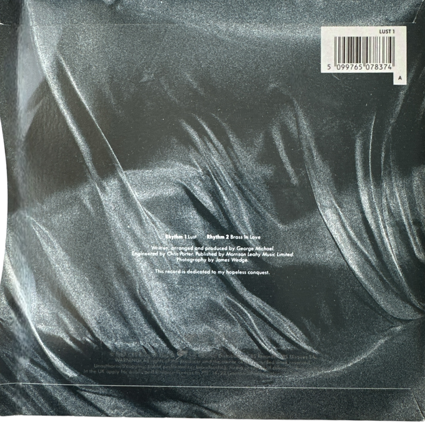 George Michael I Want Your Sex (Rhythm 1 Lust) / I Want You Sex (Rhythm 2 Brass in Love) Picture Sleeve