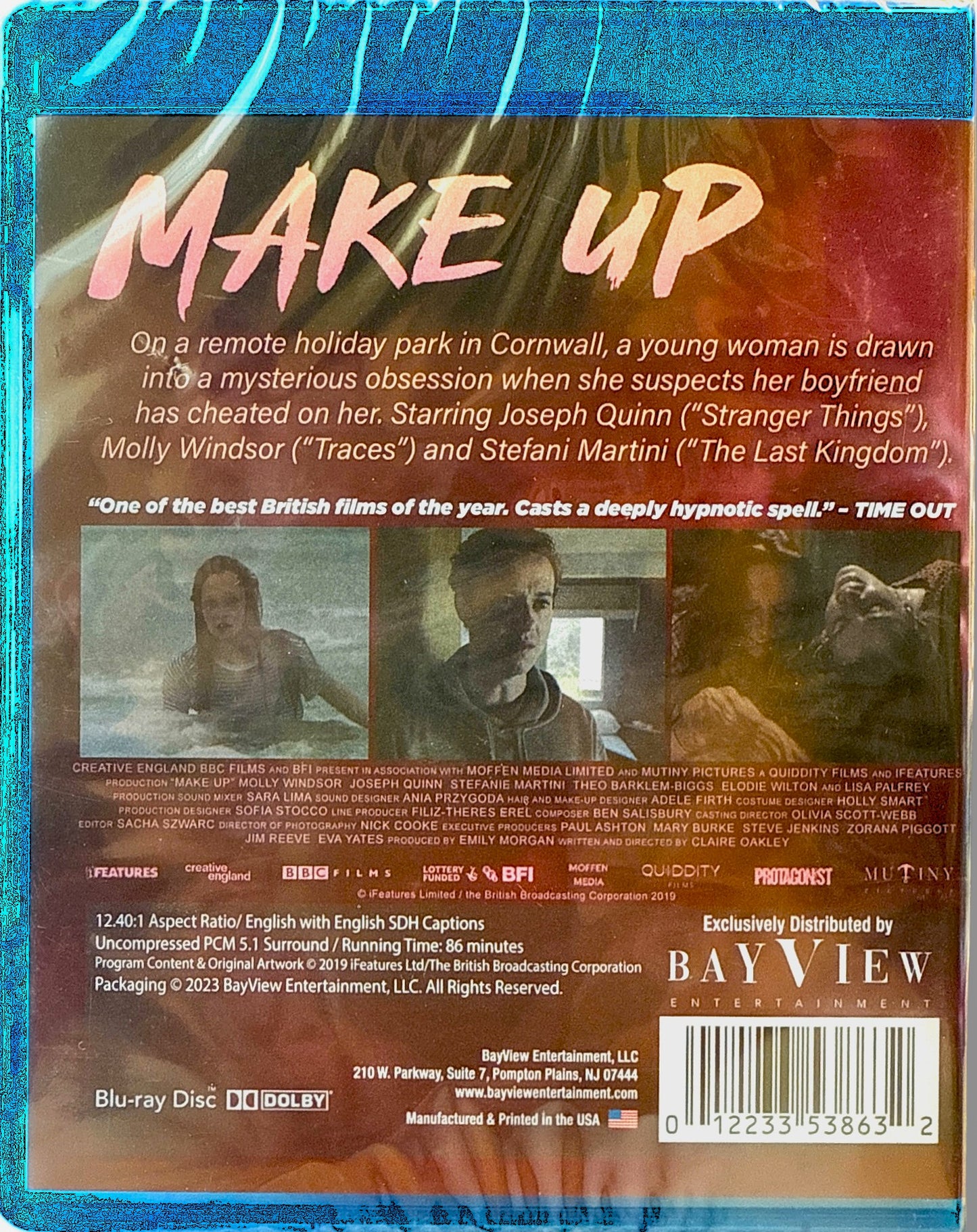 Make Up (Blu-ray, 2023) A Haunting Mystery in the Heart of Cornwall Starring Molly Windsor