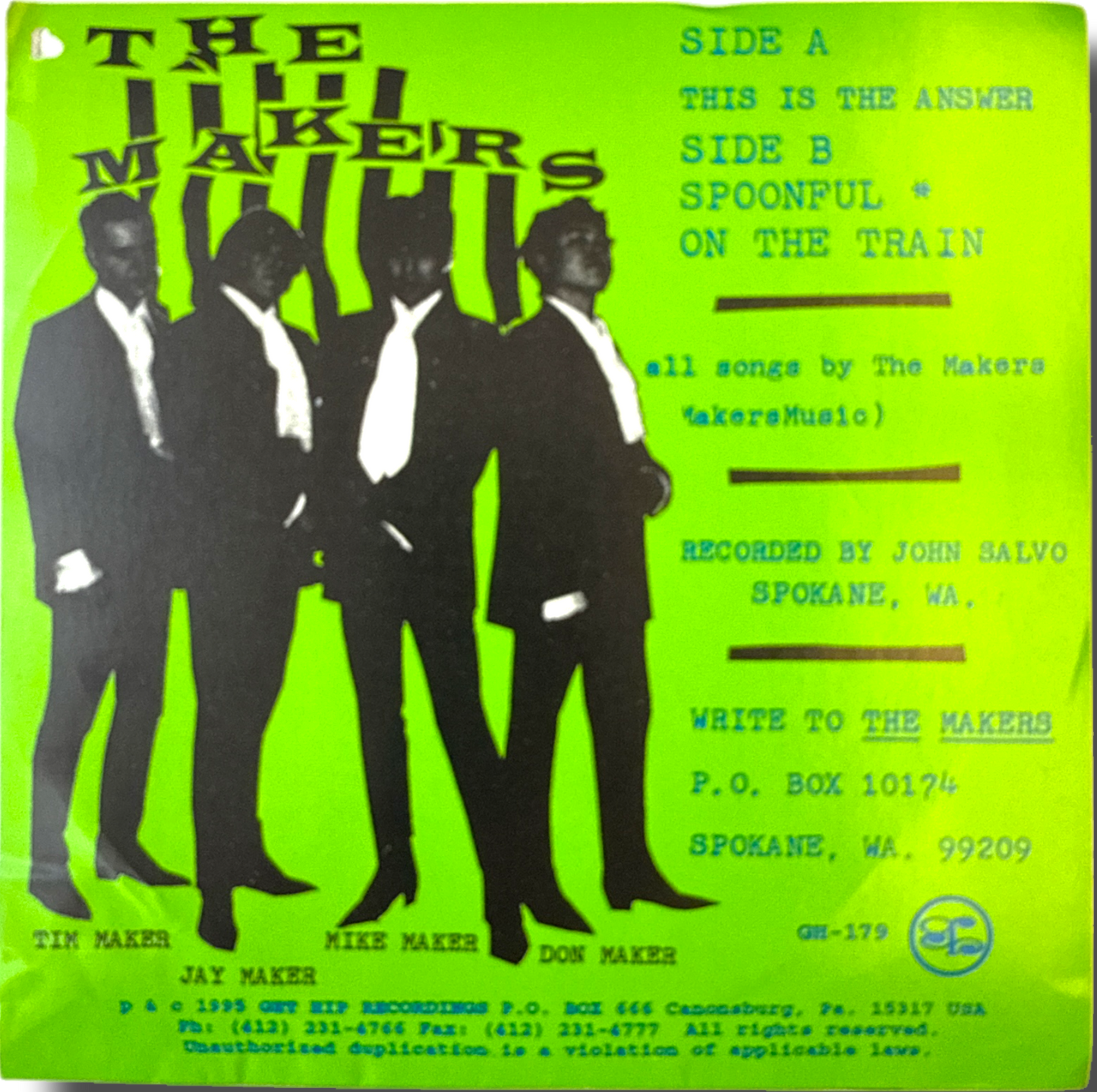 The Makers – This Is The Answer / Spoonful / On The Train – 7" 45 RPM Vinyl Single (Promo)