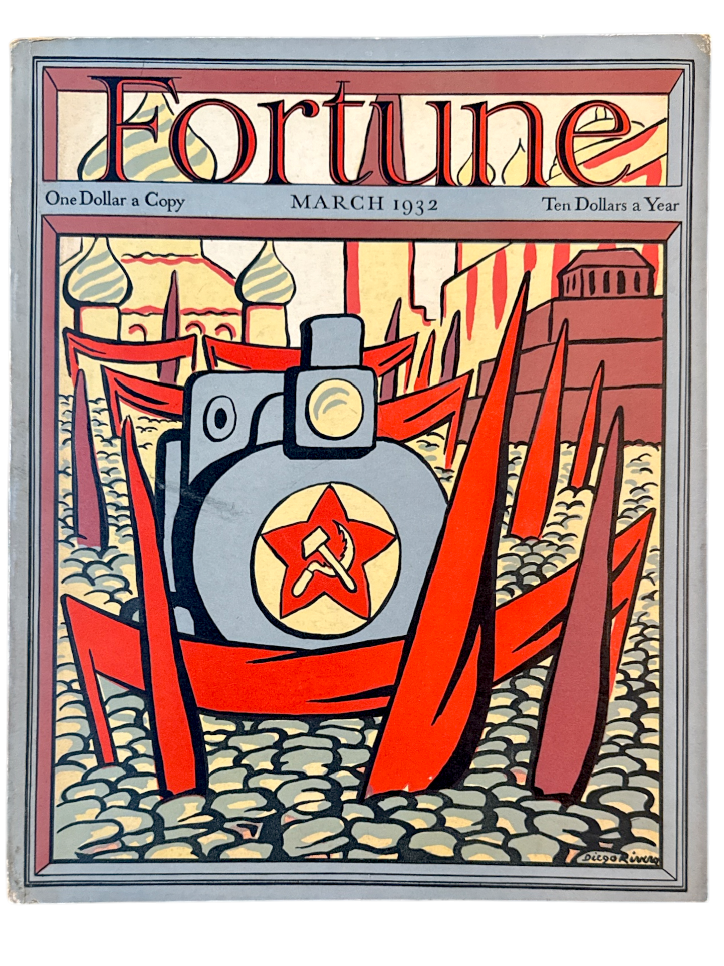 Fortune Magazine – March 1932 – Vol. 5 No. 3 – Diego Rivera Cover – Near Mint