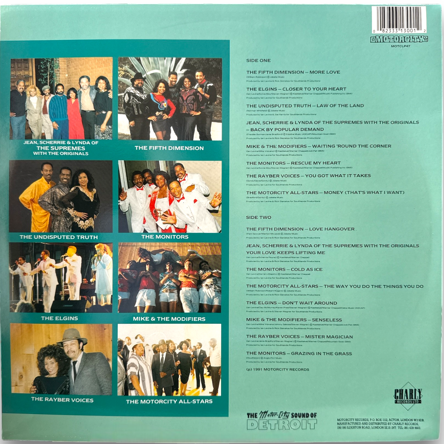 Motorcity - Various Artists (1991 UK LP – Motorcity Records MOTCLP47)