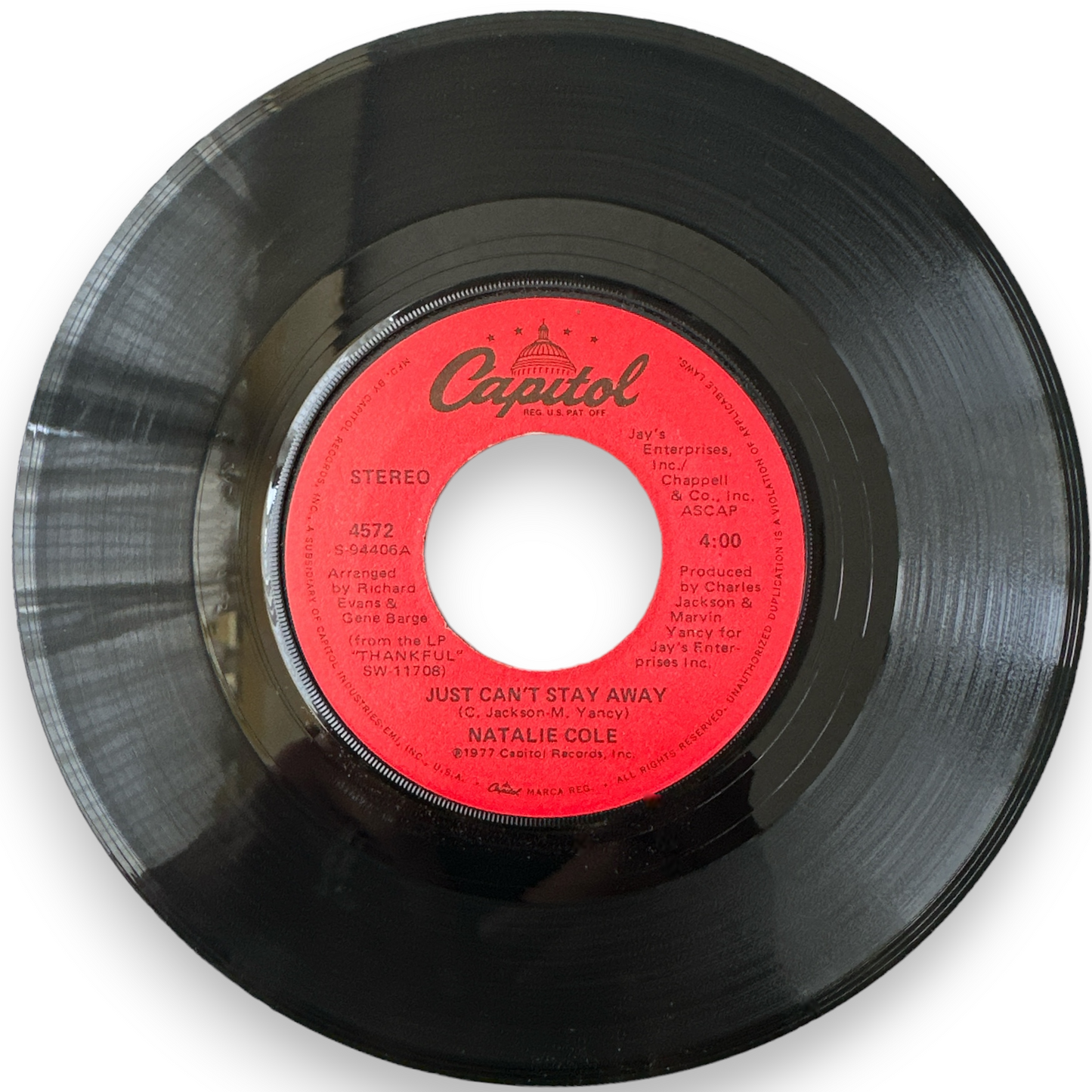 Natalie Cole - Annie Mae B/W Just Can't Stay Away 7" Single Capitol 4572 (Brand New)