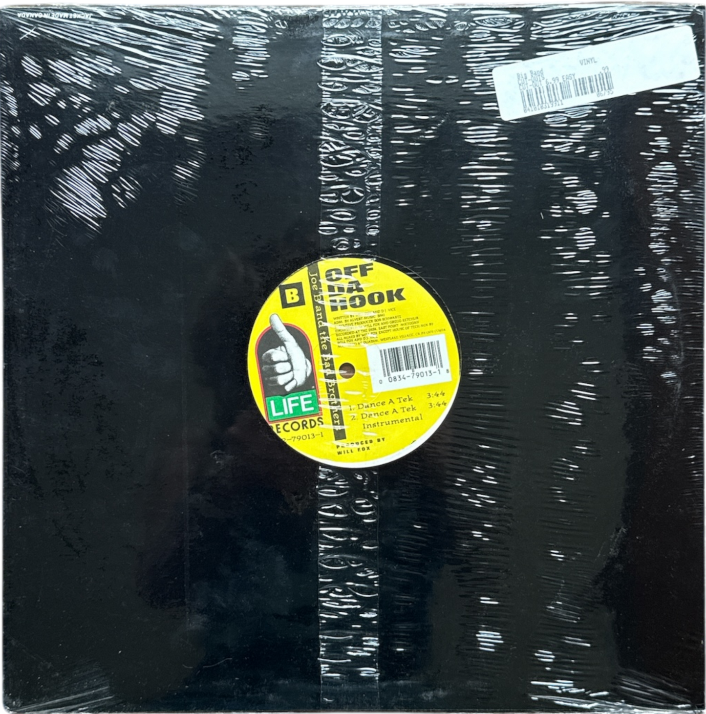 Joe B And The Bad Brothers – Off Da Hook 12" Single Original Pressing New & Mint