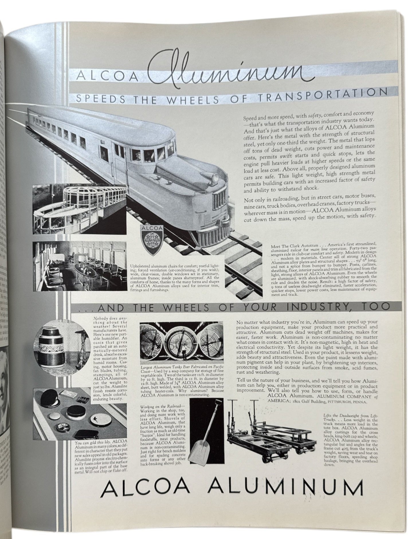 Fortune Magazine – September 1933 – Vol.III No.3 Cover – Near Mint
