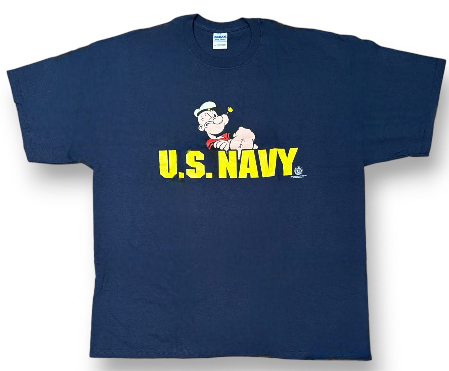Popeye – T-Shirt Navy - The Sailor Man - Retro Style Brand New 100% Cotton - Officially Licensed