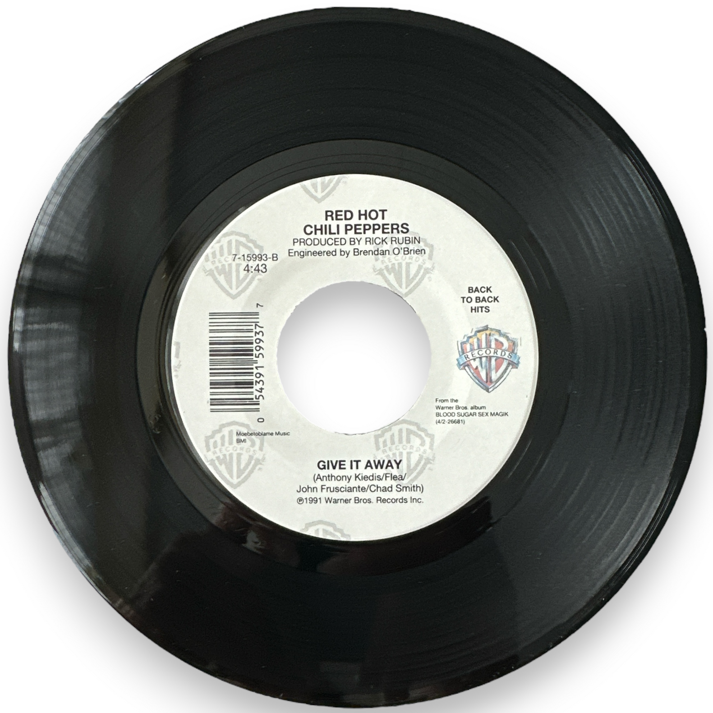 Red Hot Chili Peppers - Under The Bridge B/W Give It Away - Rare Find (7" Vinyl, Reissue)
