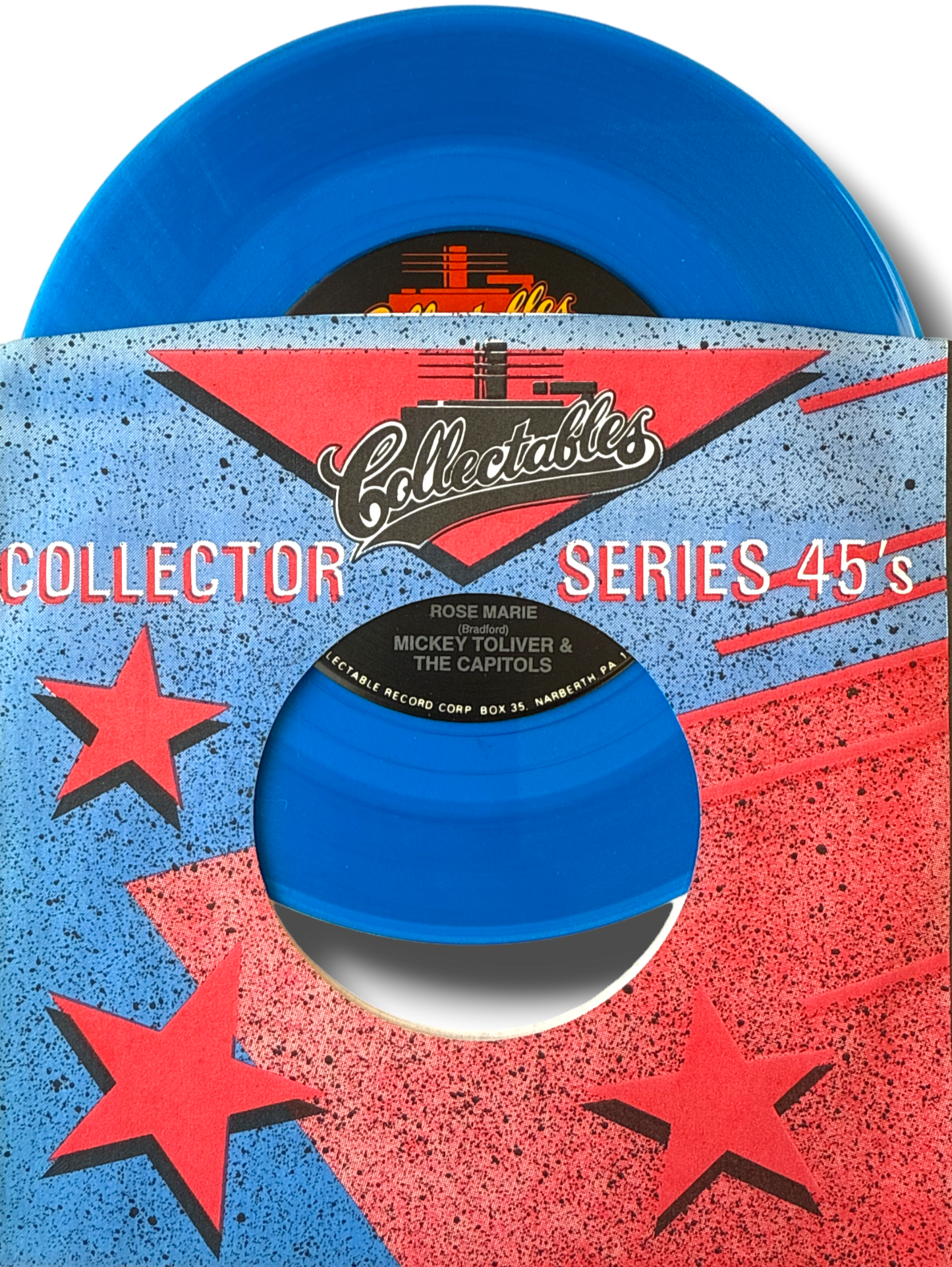 Mickey Toliver & The Capitols – "Rose Marie" / "Millie" – 7" 45 RPM Vinyl Single (Blue Vinyl Reissue)