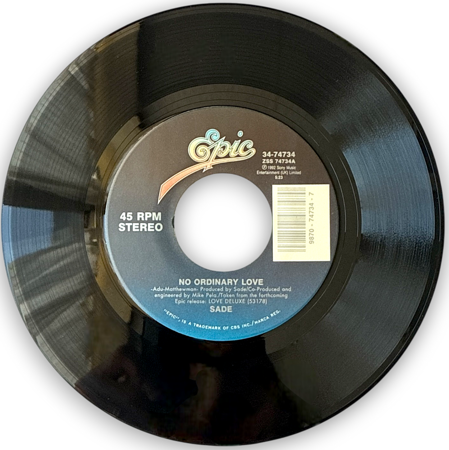 Sade – No Ordinary Love (7" Vinyl Single) Brand New & Mint