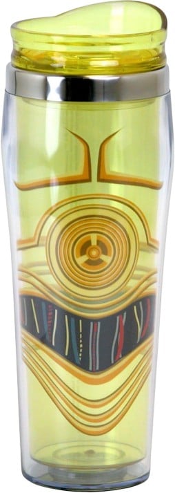 Star Wars - C3P0 Uniform - 16 oz Curved Plastic Travel Mug