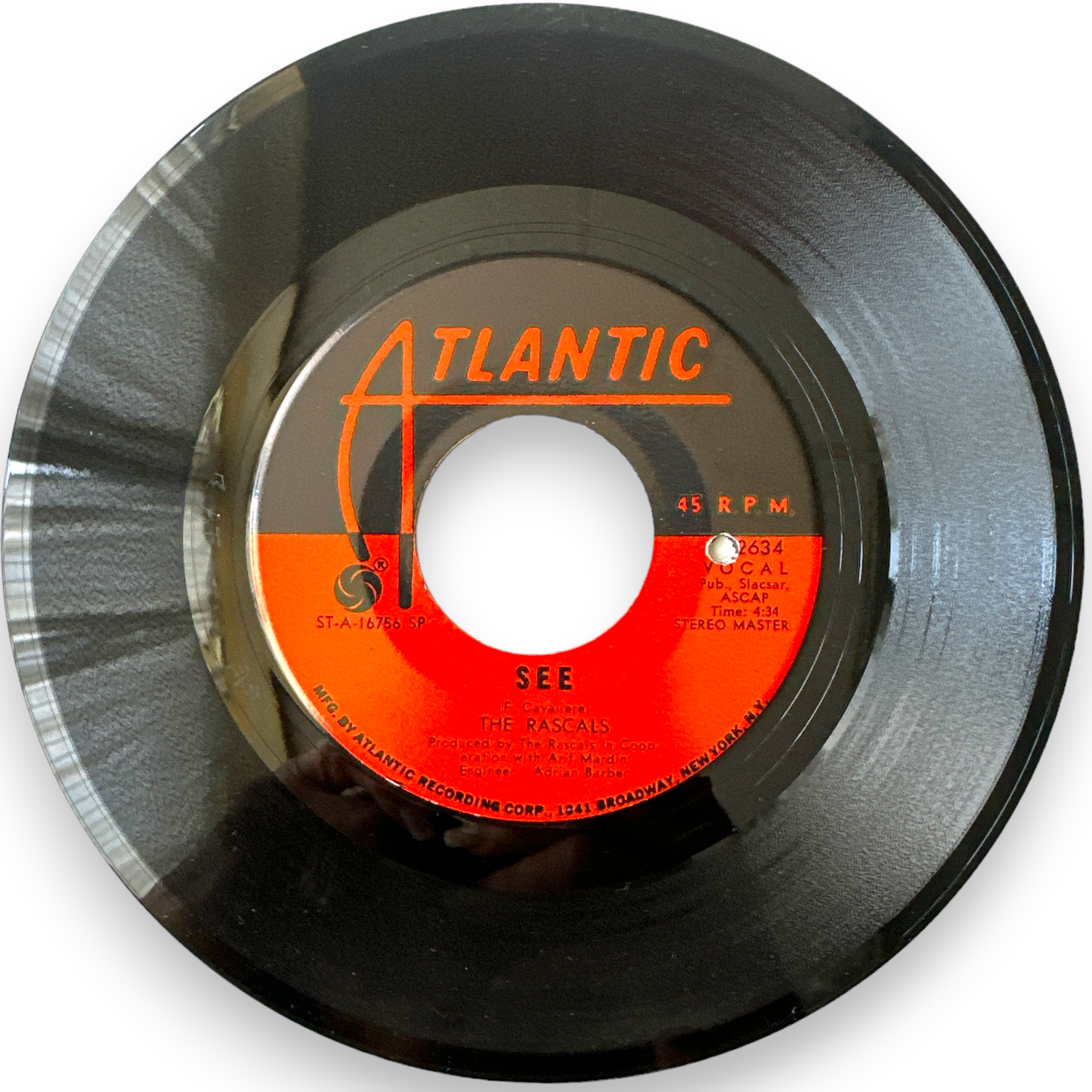 The Rascals - See B/W Away Away 7" Single Brand New in Picture Sleeve
