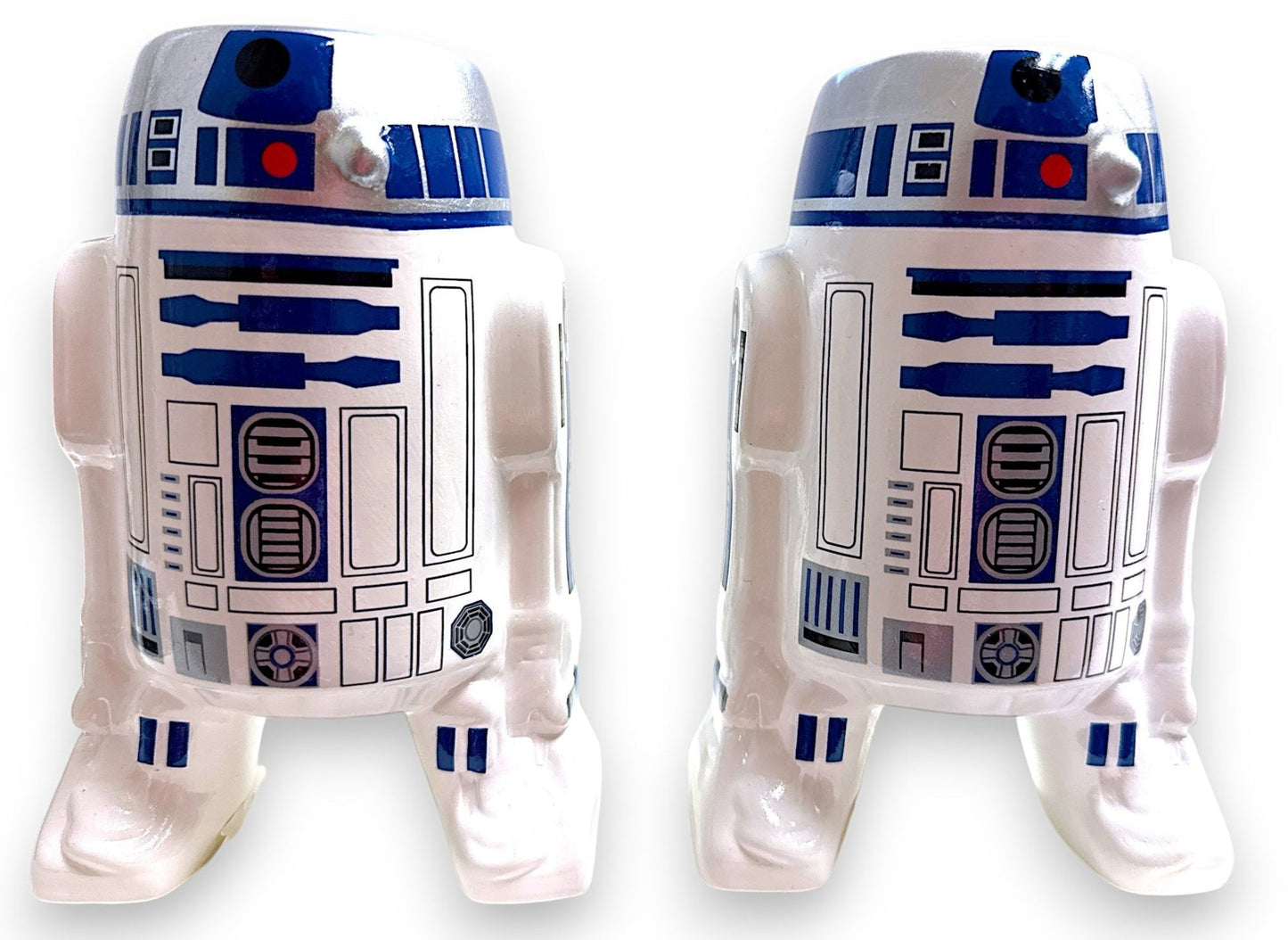 Set Of (2) Two - Star Wars - R2D2 Sculpted Ceramic Mug Zak Design! (Brand New)