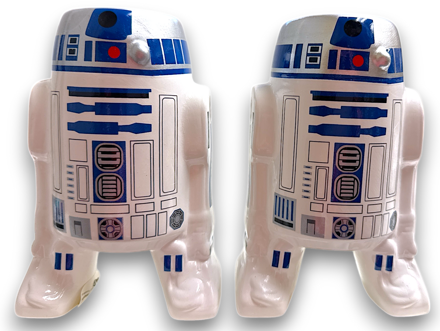 Set Of (2) Two - Star Wars - R2D2 Sculpted Ceramic Mug Zak Design! (Brand New)