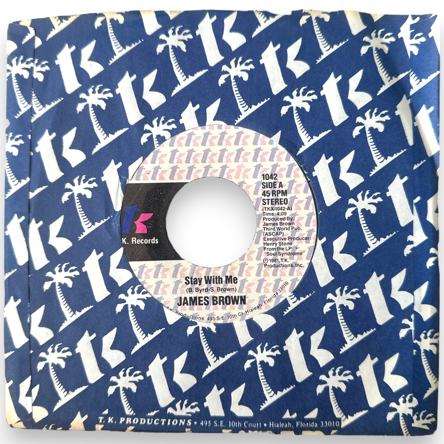 James Brown - Stay With Me B/W Smokin' & Drinkin' 7" Single (NEW)