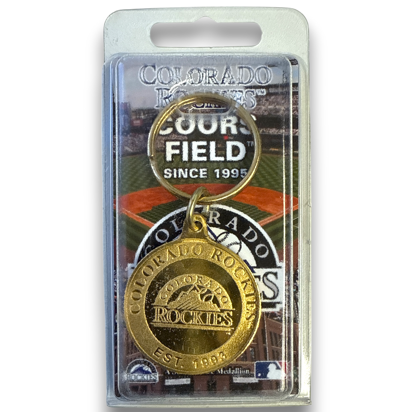 Baseball - Colorado Rockies - Bronze Key Chain