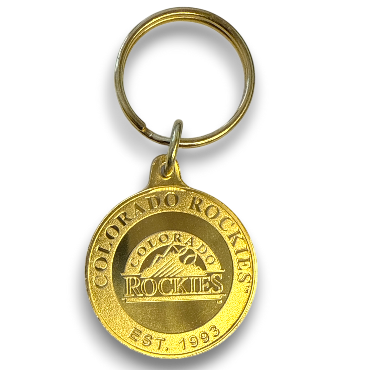 Baseball - Colorado Rockies - Bronze Key Chain