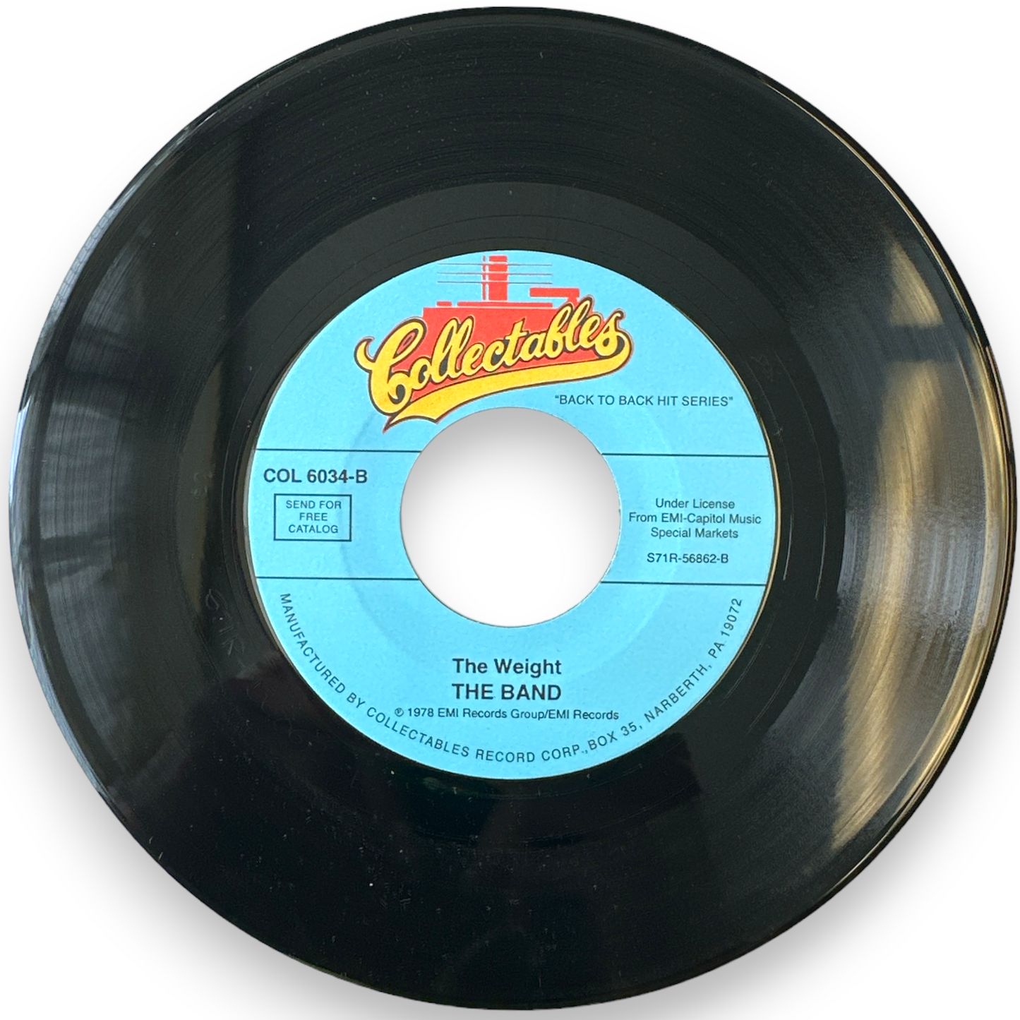 The Band - The Up On Cripple Creek / The Weight 7" 45 rpm Single(Brand New)