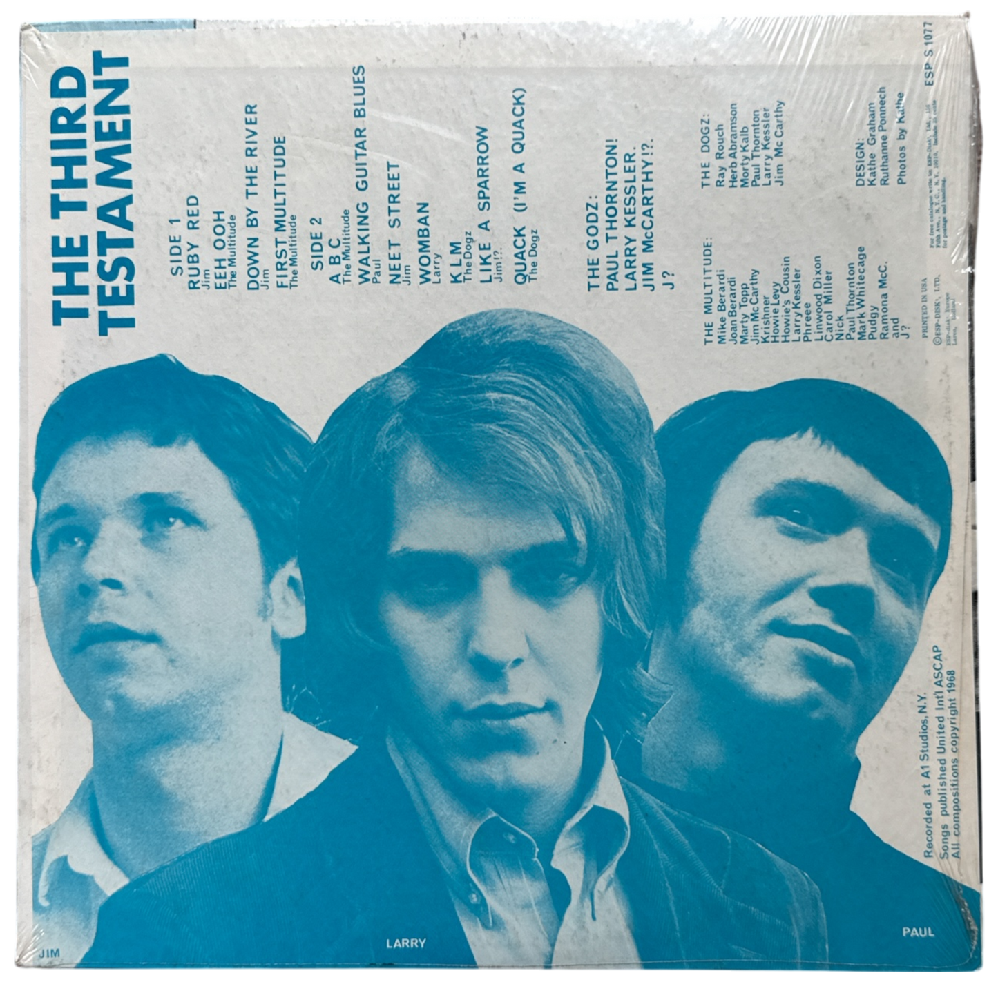 The Godz – The Third Testament 1968 U.S. Original Pressing – Psychedelic Rock (New)