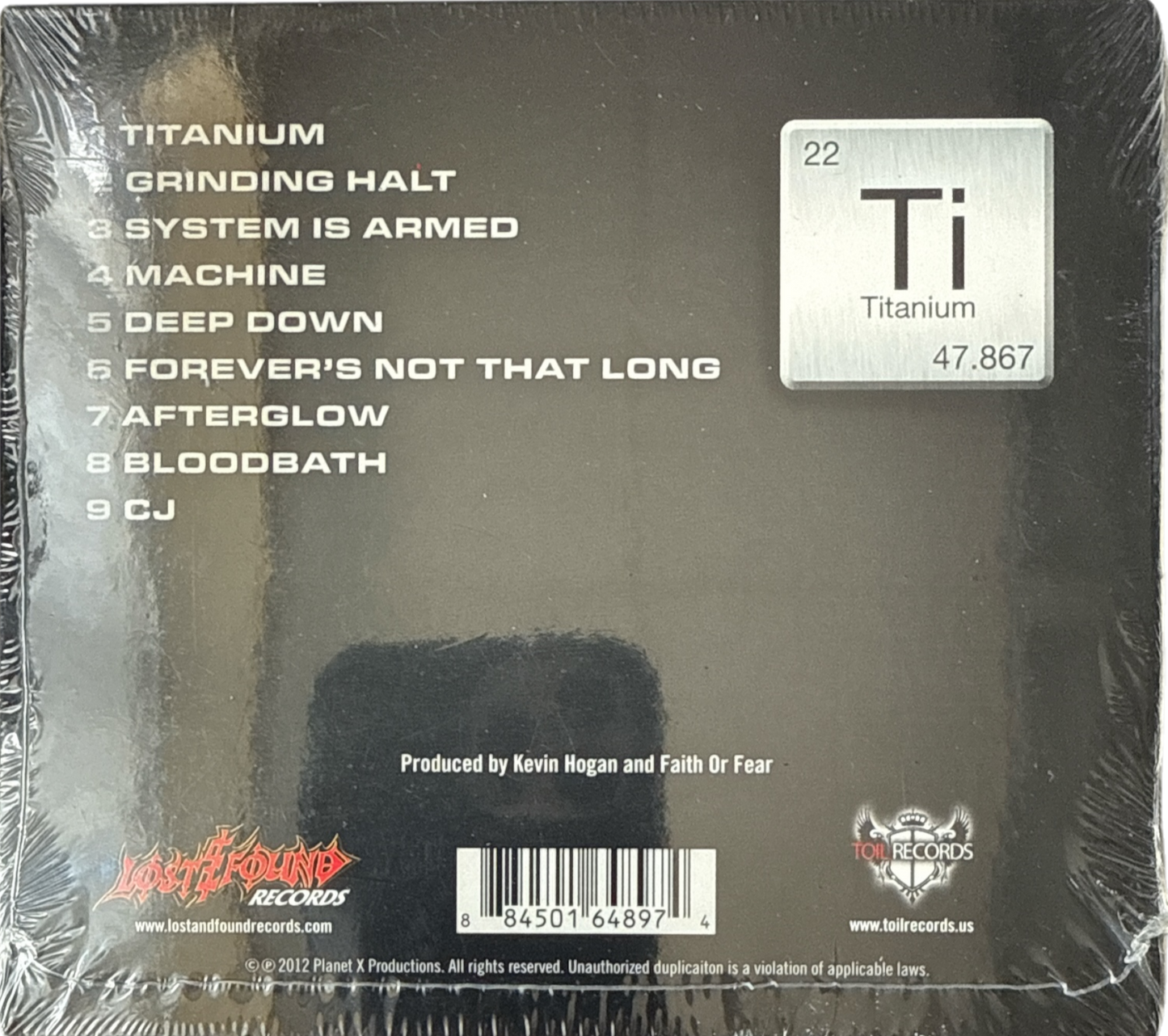 Faith or Fear – Titanium (CD) Brand New & Mint - Rare And Hard To Find