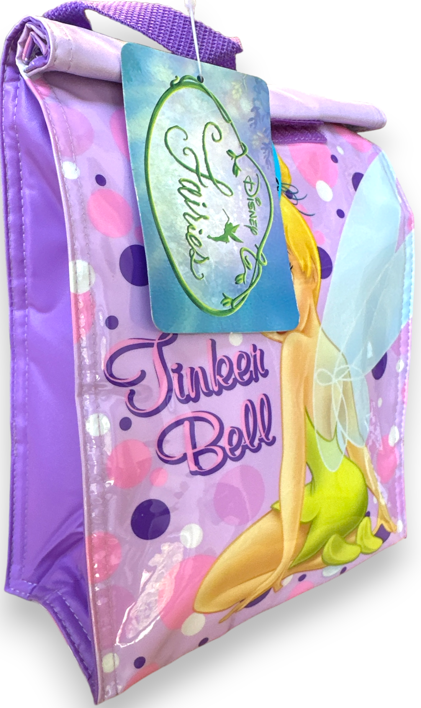 Disney Tinkerbell Purple Lunch Bag - Exceeds All Safety Commission Standards!
