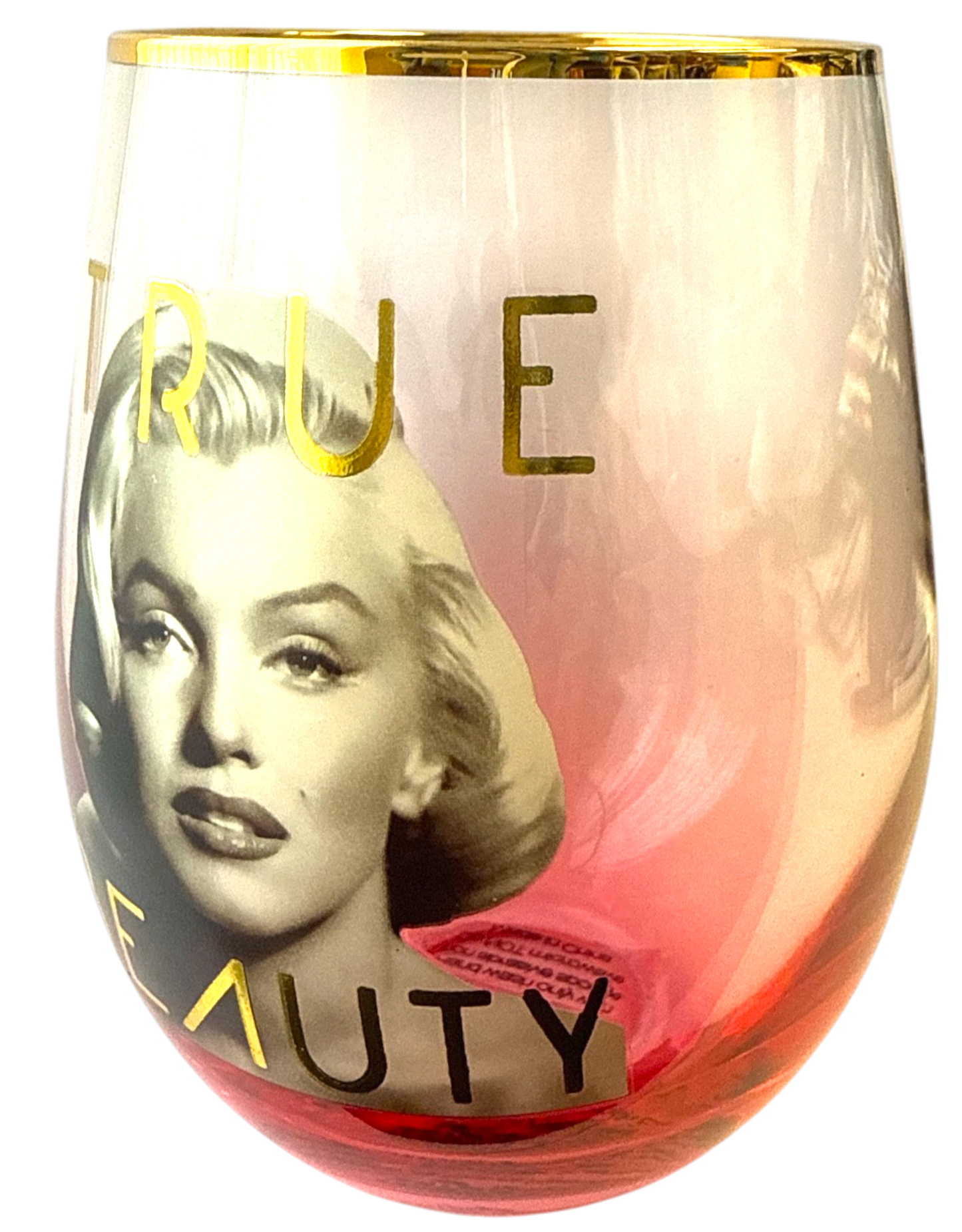Marilyn Monroe 20 Oz. Stemless Wine Glass – True Beauty by Spoontiques
