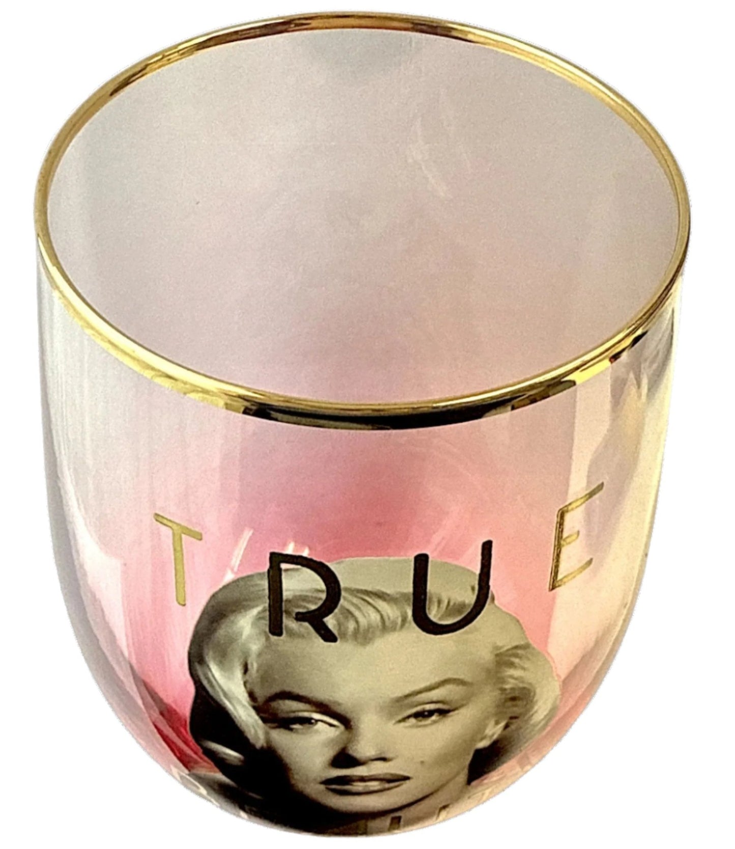 Marilyn Monroe 20 Oz. Stemless Wine Glass – True Beauty by Spoontiques