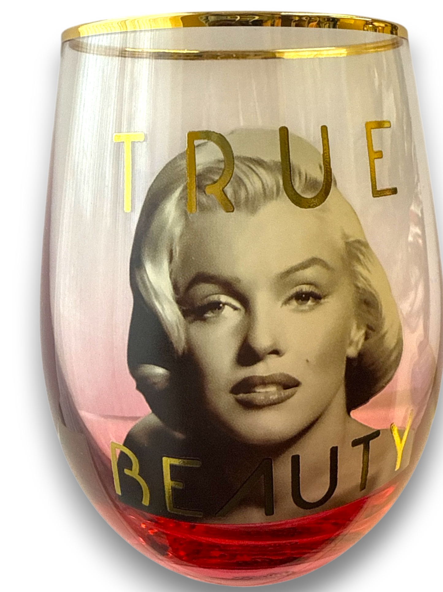 Marilyn Monroe 20 Oz. Stemless Wine Glass – True Beauty by Spoontiques