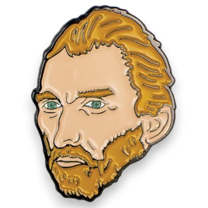 🎨 Van Gogh & Ear - 2 - Piece Enamel & Metal Pin Set From Unemployed Philosopher's Guild🎨
