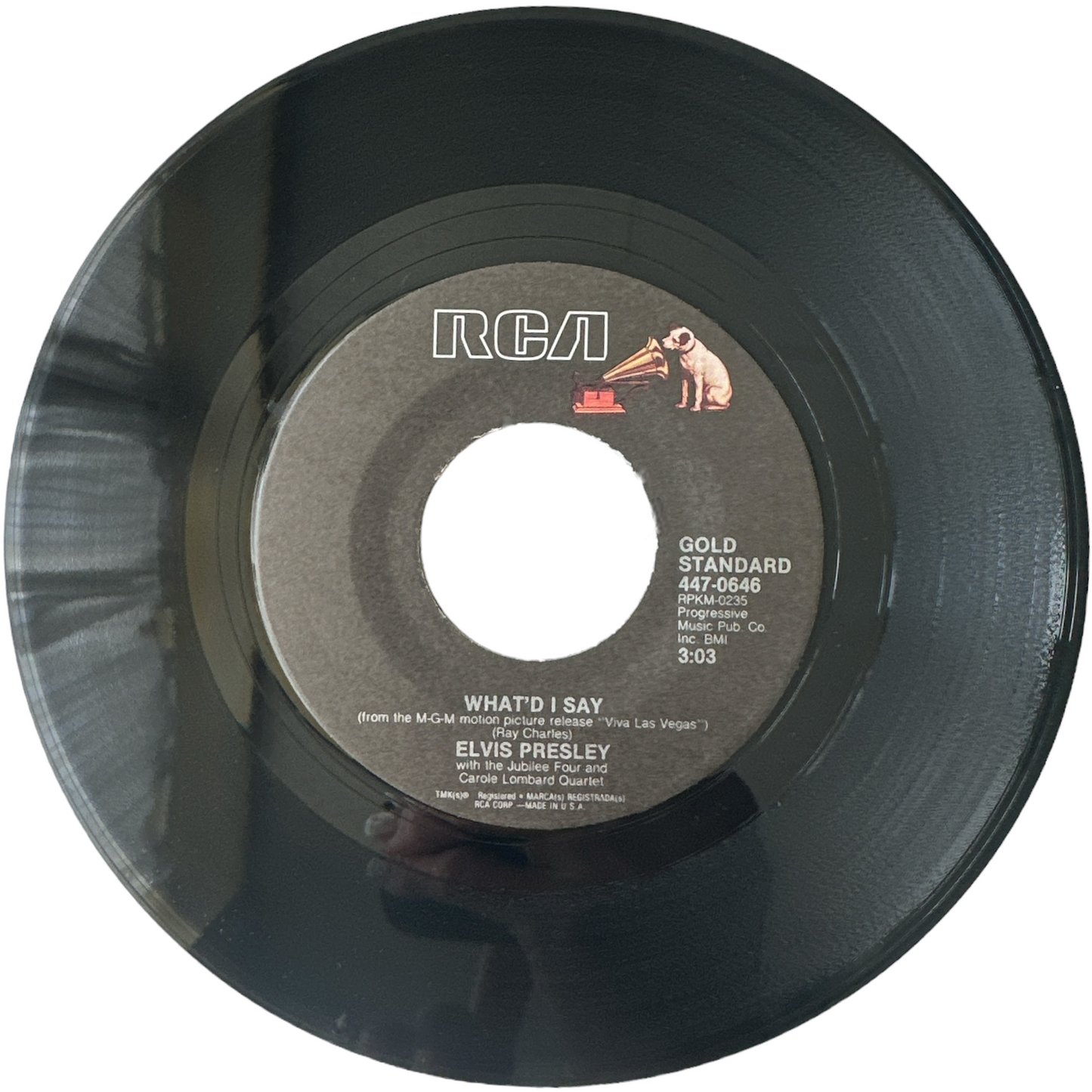 Elvis Presley Viva Las Vegas / What'd I Say 7" Single - RCA 447-0646 (Brand New)