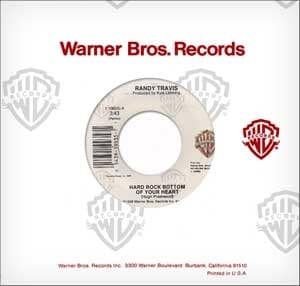 Randy Travis Hard Rock Bottom of Your Heart / When Your World Was Turning for Me